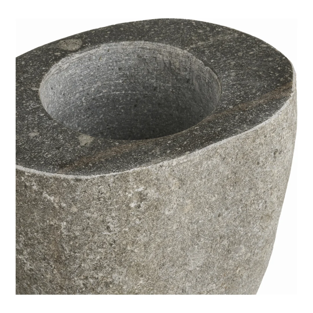 Opbergpot Riennira Steen Naturel H10 cm - Afbeelding 3