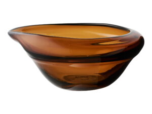 Kom Bardella Glas Bruin