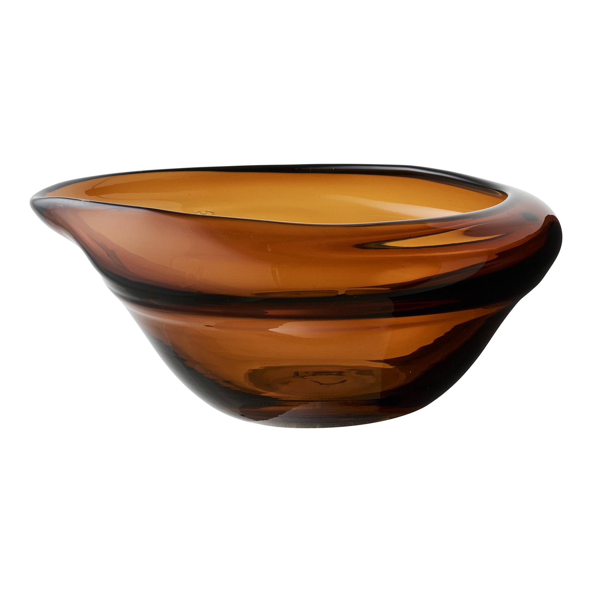 Kom Bardella Glas Bruin