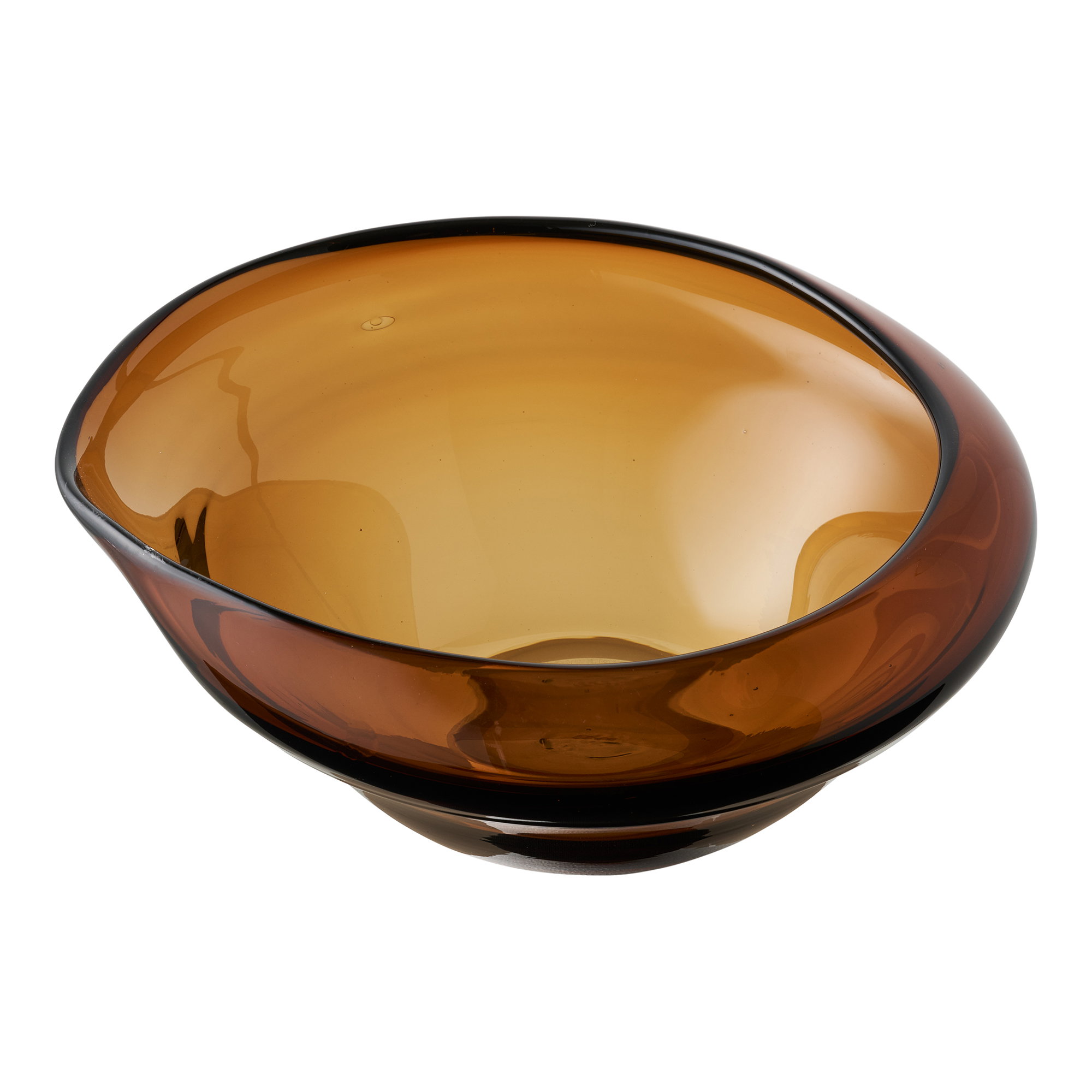 Kom Bardella Glas Bruin - Afbeelding 2