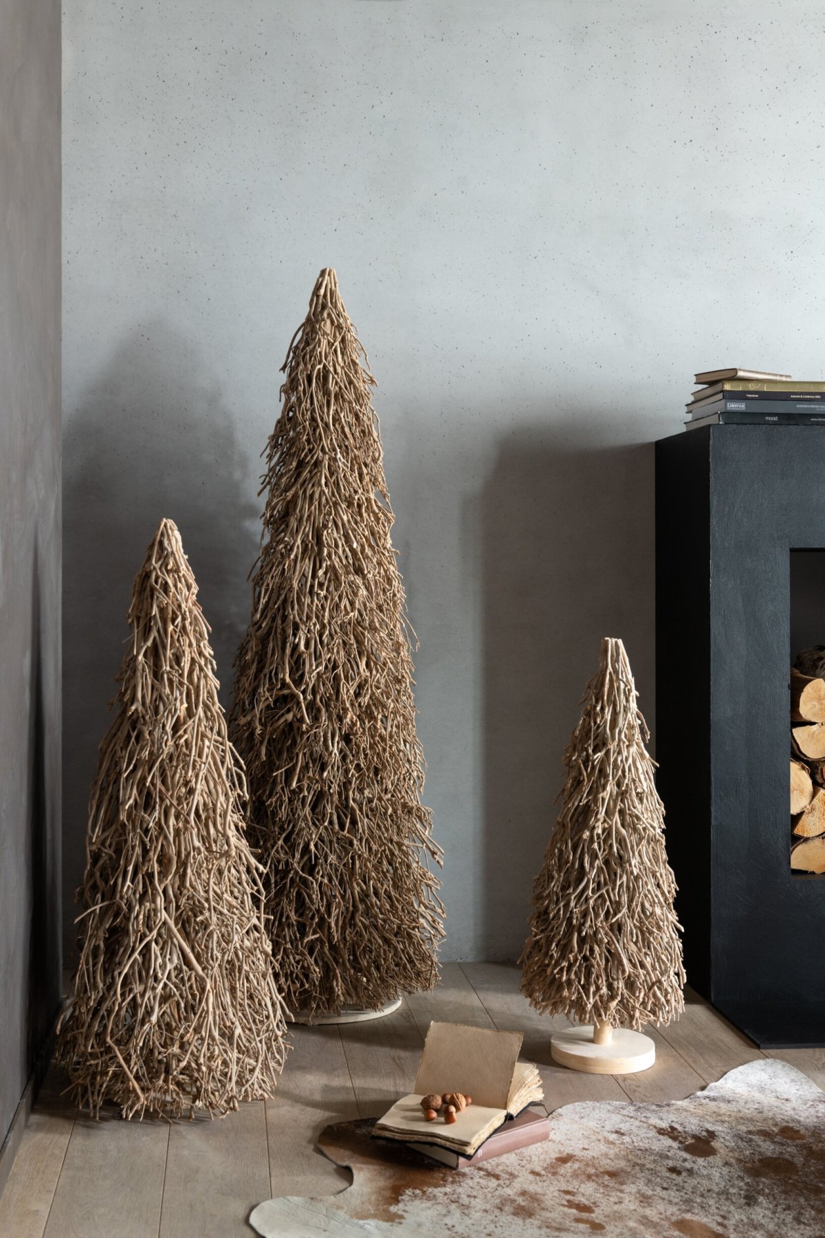 Kerstboom Gidek Hout Naturel H120 cm