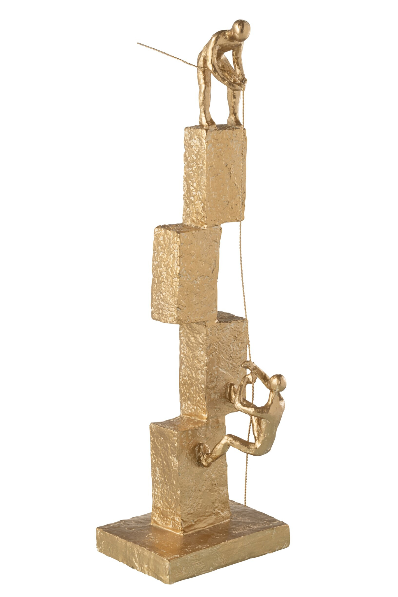 Beeld Greellano Steen Goud H50 cm - Afbeelding 2