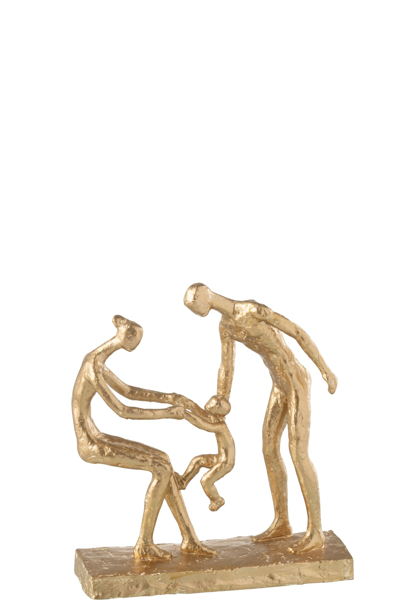 Beeld Trubik Steen Goud H28 cm