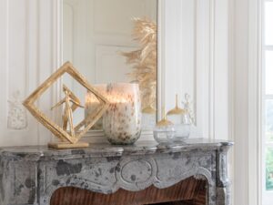 Beeld Taanund Steen Goud H44 cm