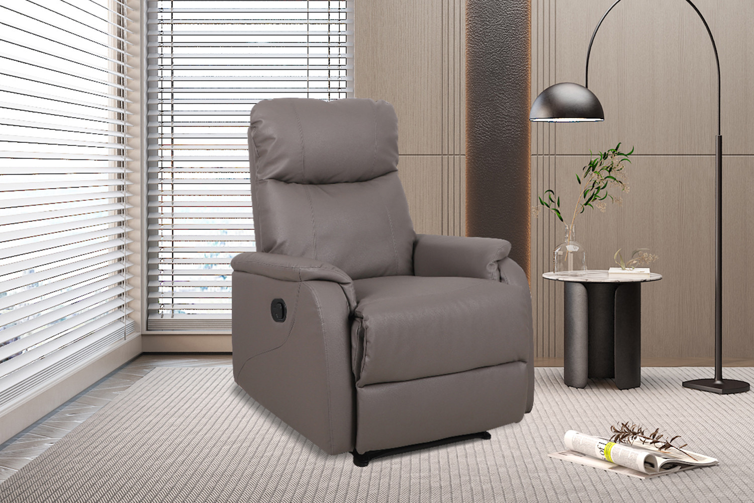 Relaxfauteuil Leloro Taupe