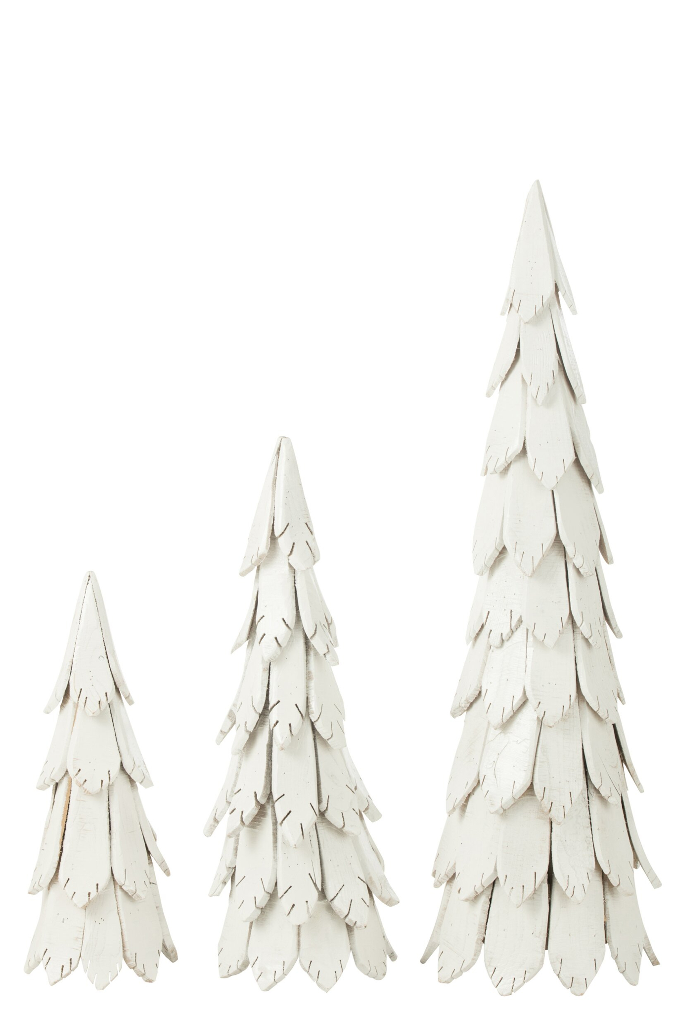 Kerstboom Keesone Hout Wit H120 cm - Afbeelding 2