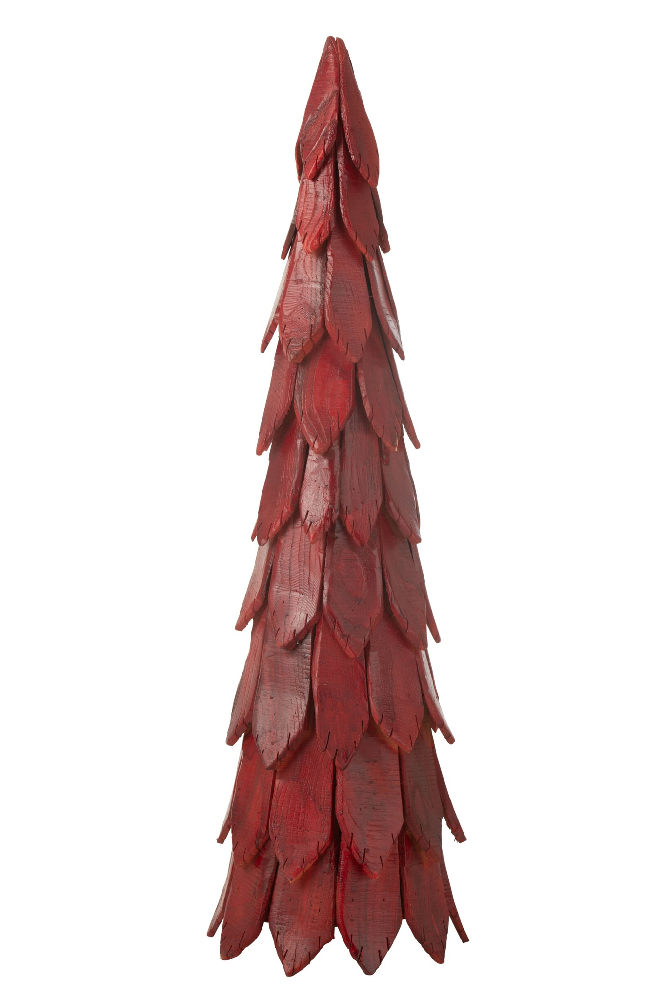 Kerstboom Katello Hout Rood H120 cm - Afbeelding 5