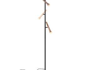 Vloerlamp Tendu Mat Zwart H150 cm - Set van 3