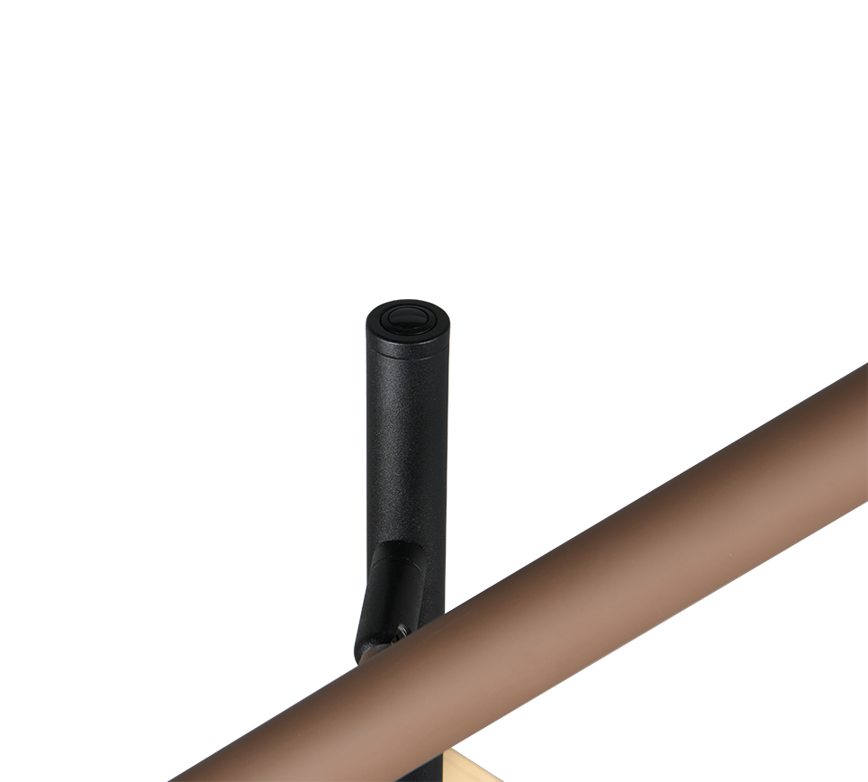 Vloerlamp Tendu Mat Zwart H150 cm - Set van 3 - Afbeelding 2