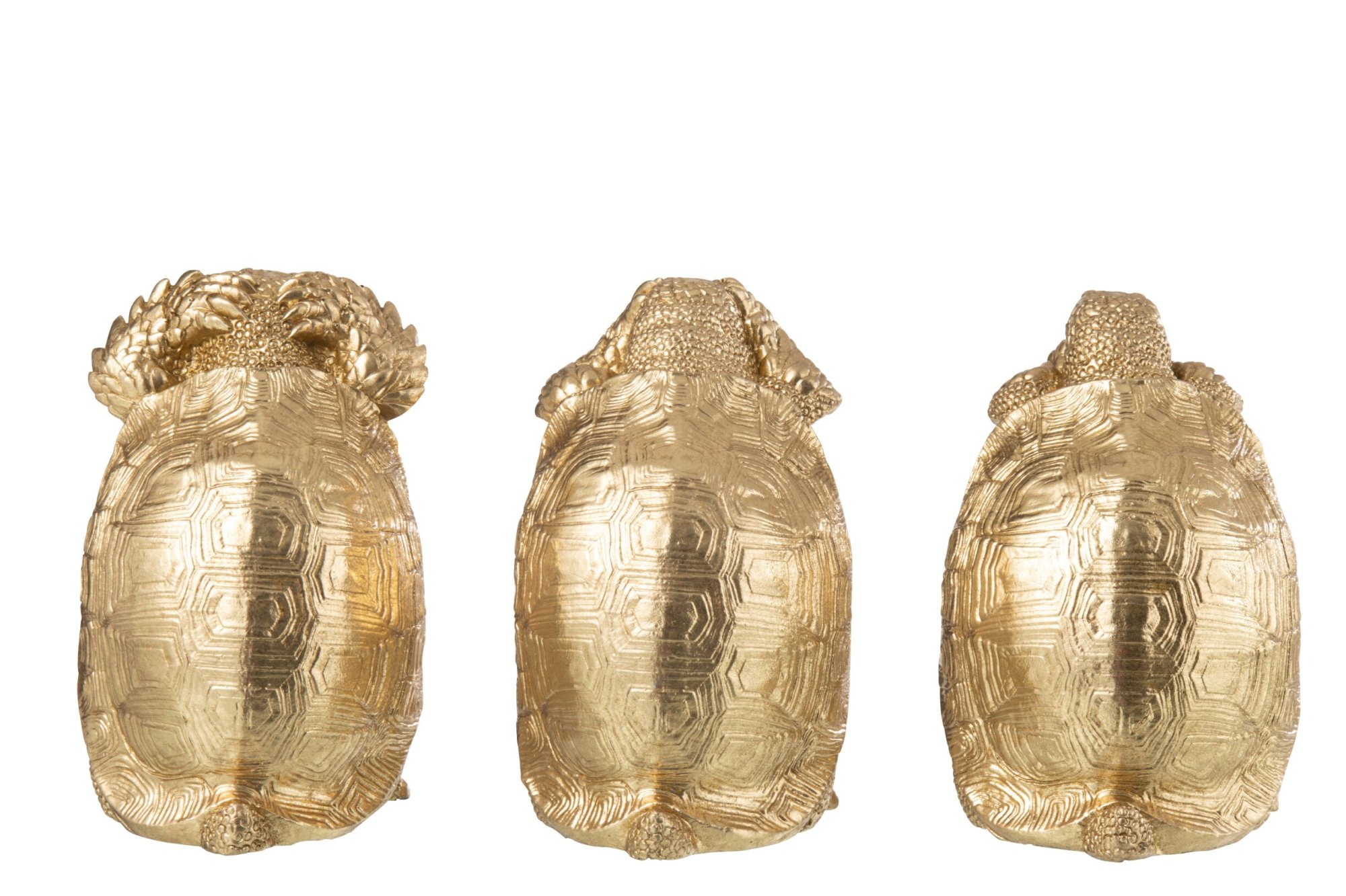 Decoratiefiguur Deimmor Vinyl Goud H14 cm - Set van 3
