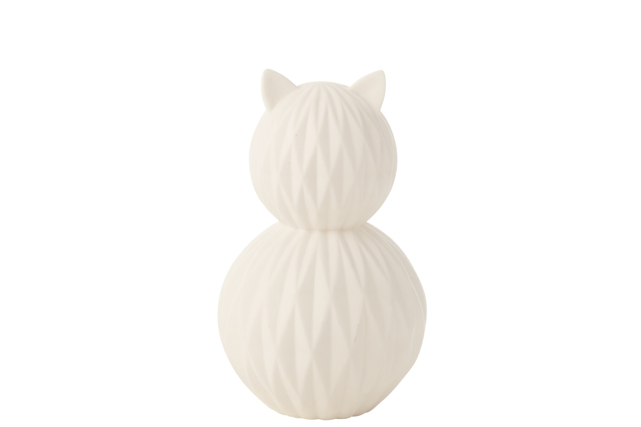 Witte porseleinen Lamp Konsi Porselein LED-kattenlamp met verfijnde, slanke vorm voor sfeervol interieur