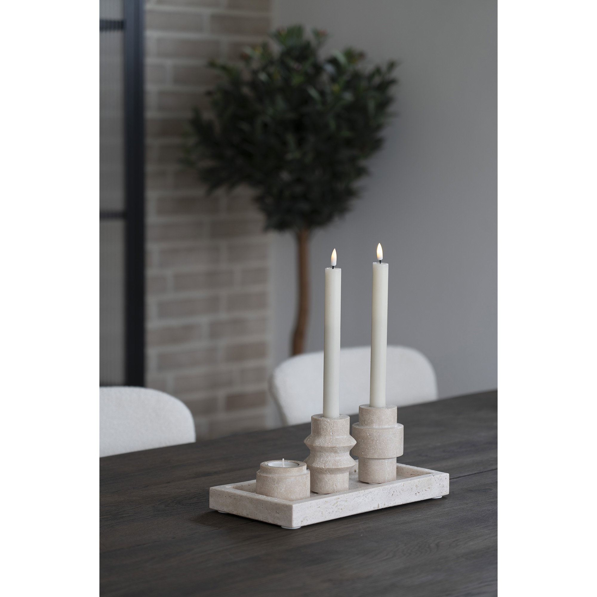 Kandelaar Flantia Naturel H10 cm - Afbeelding 4