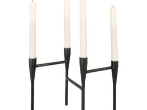 Kandelaar Brokano Staal Zwart H21 cm