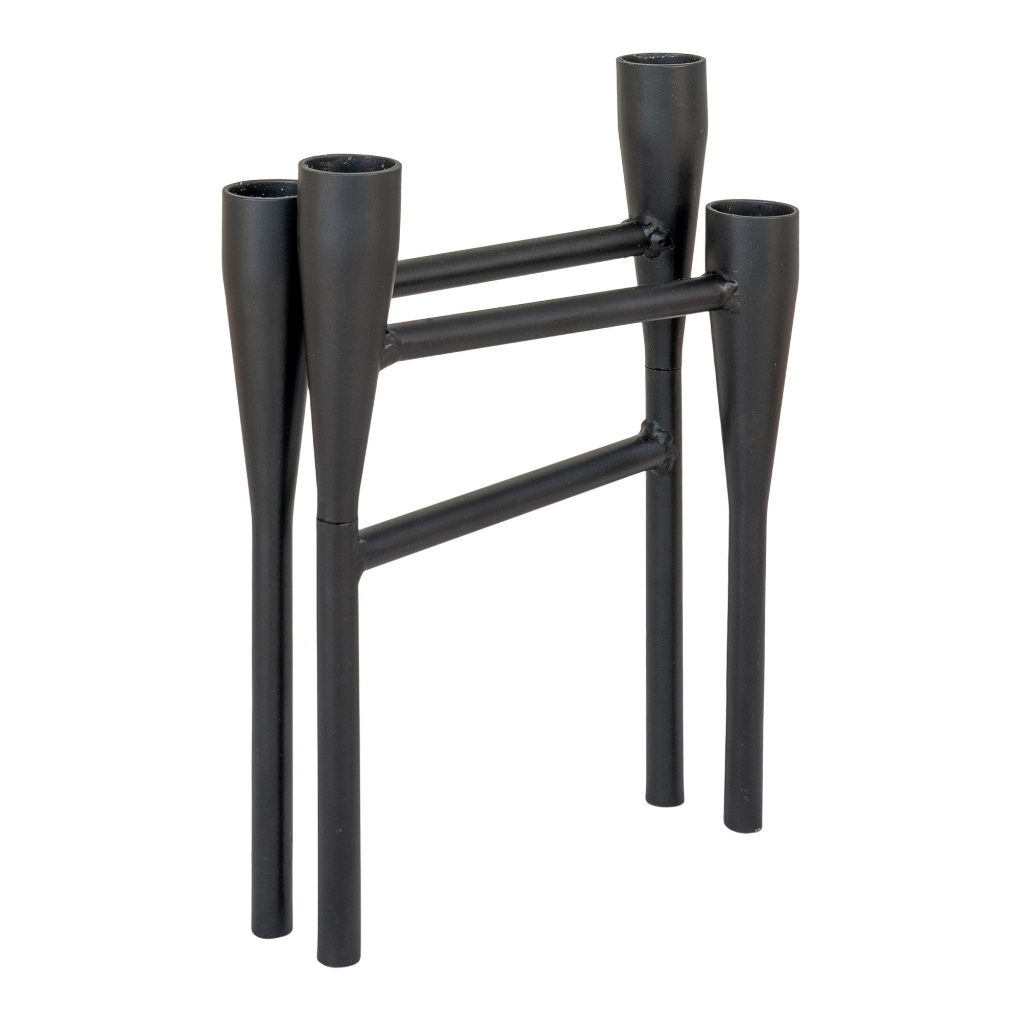 Kandelaar Brokano Staal Zwart H21 cm - Afbeelding 3