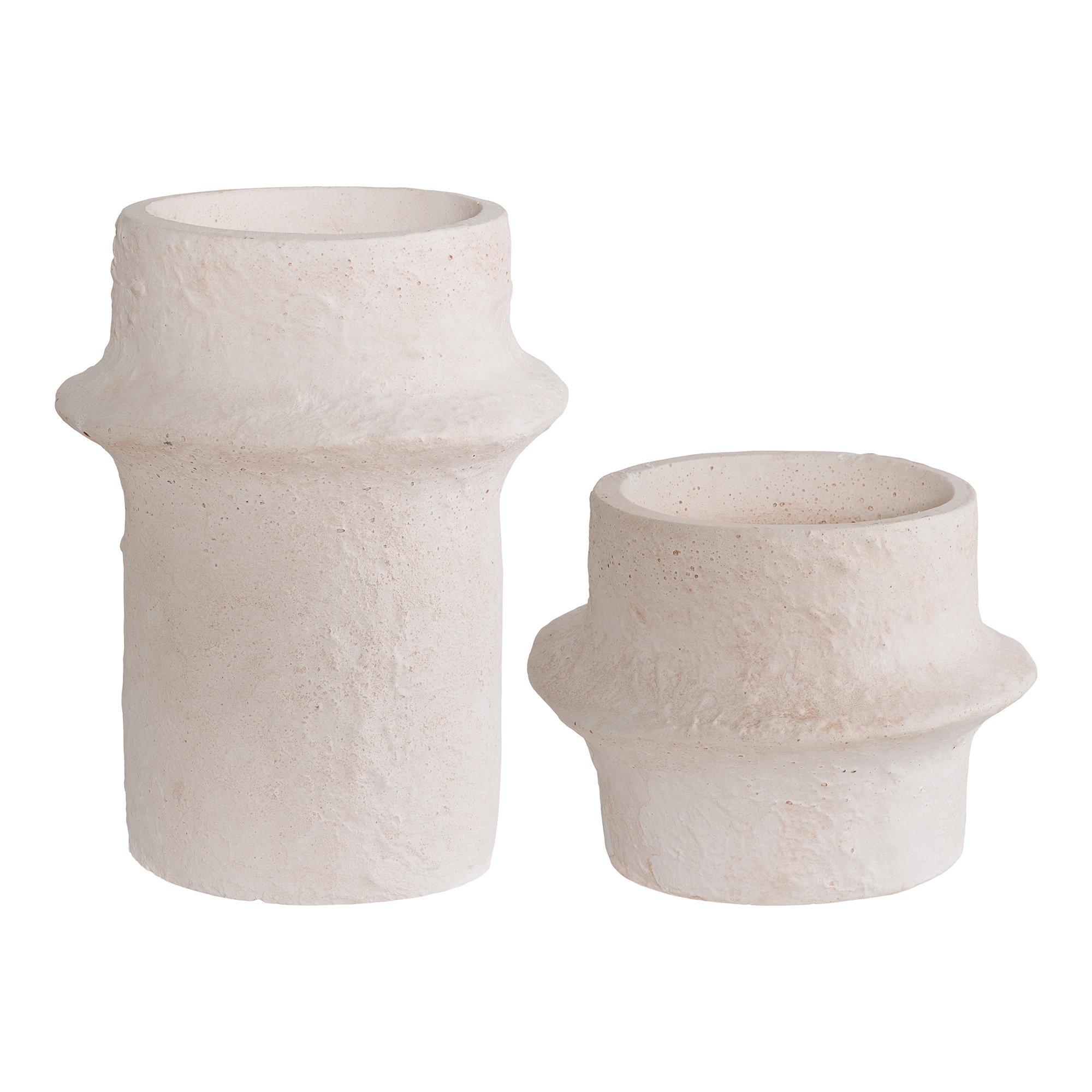 Kaarsenhouder Skoomum Beton Wit - Set van 2