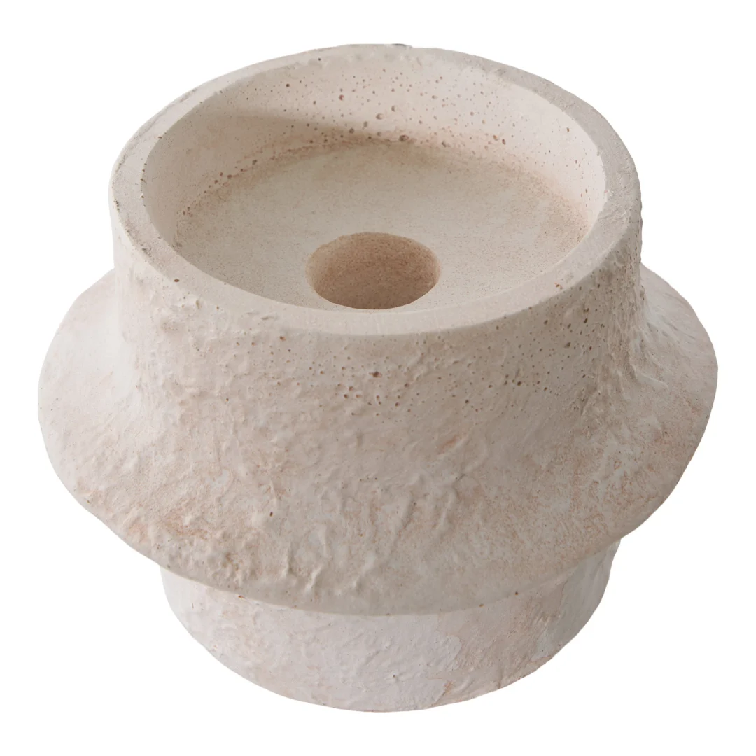 Kaarsenhouder Skoomum Beton Wit - Set van 2 - Afbeelding 6