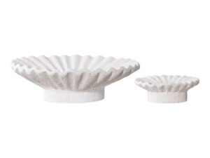 Kaarsenhouder Yukon Beton Wit - Set van 2