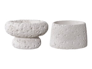Kaarsenhouder Perril Beton Grijs - Set van 2