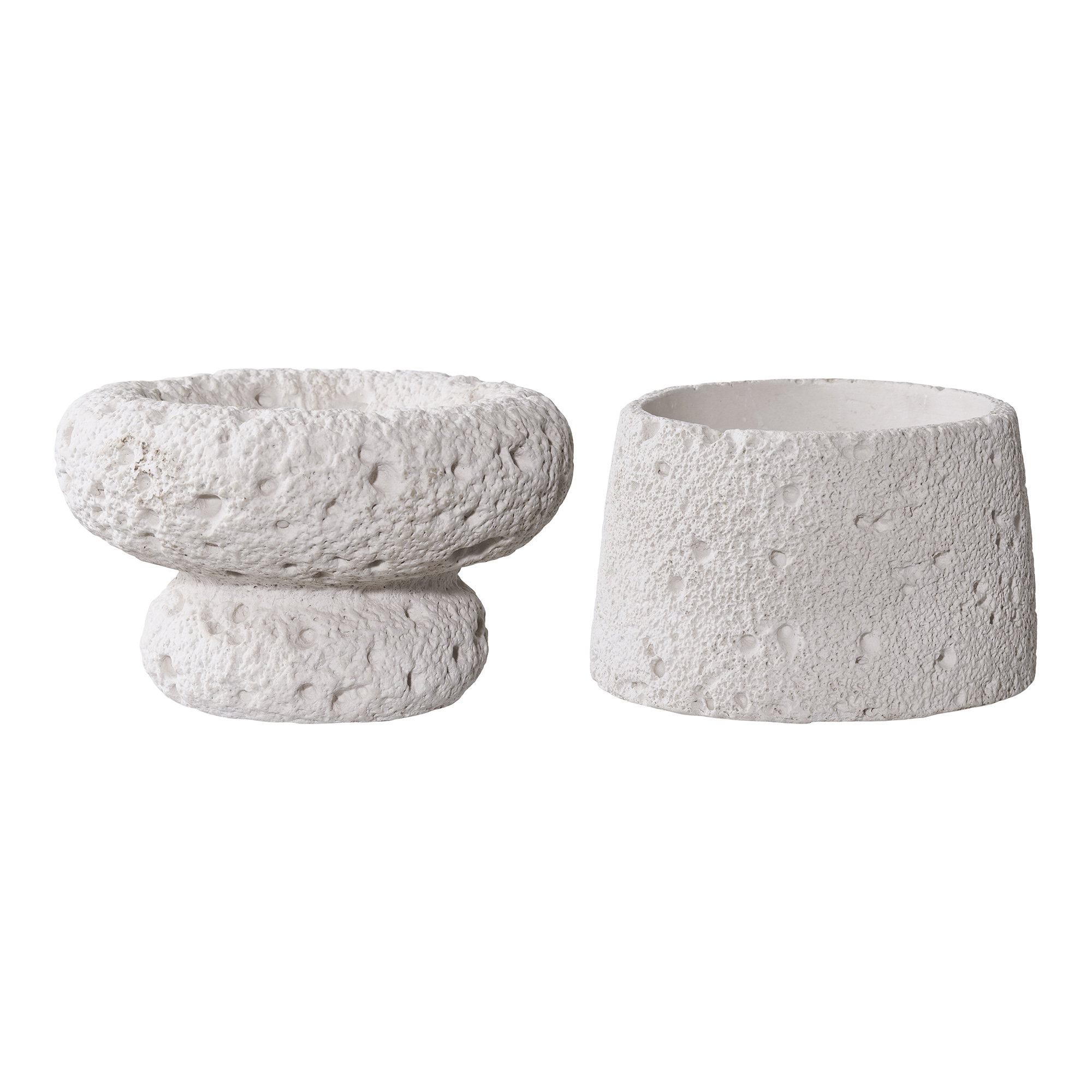 Kaarsenhouder Perril Beton Grijs - Set van 2