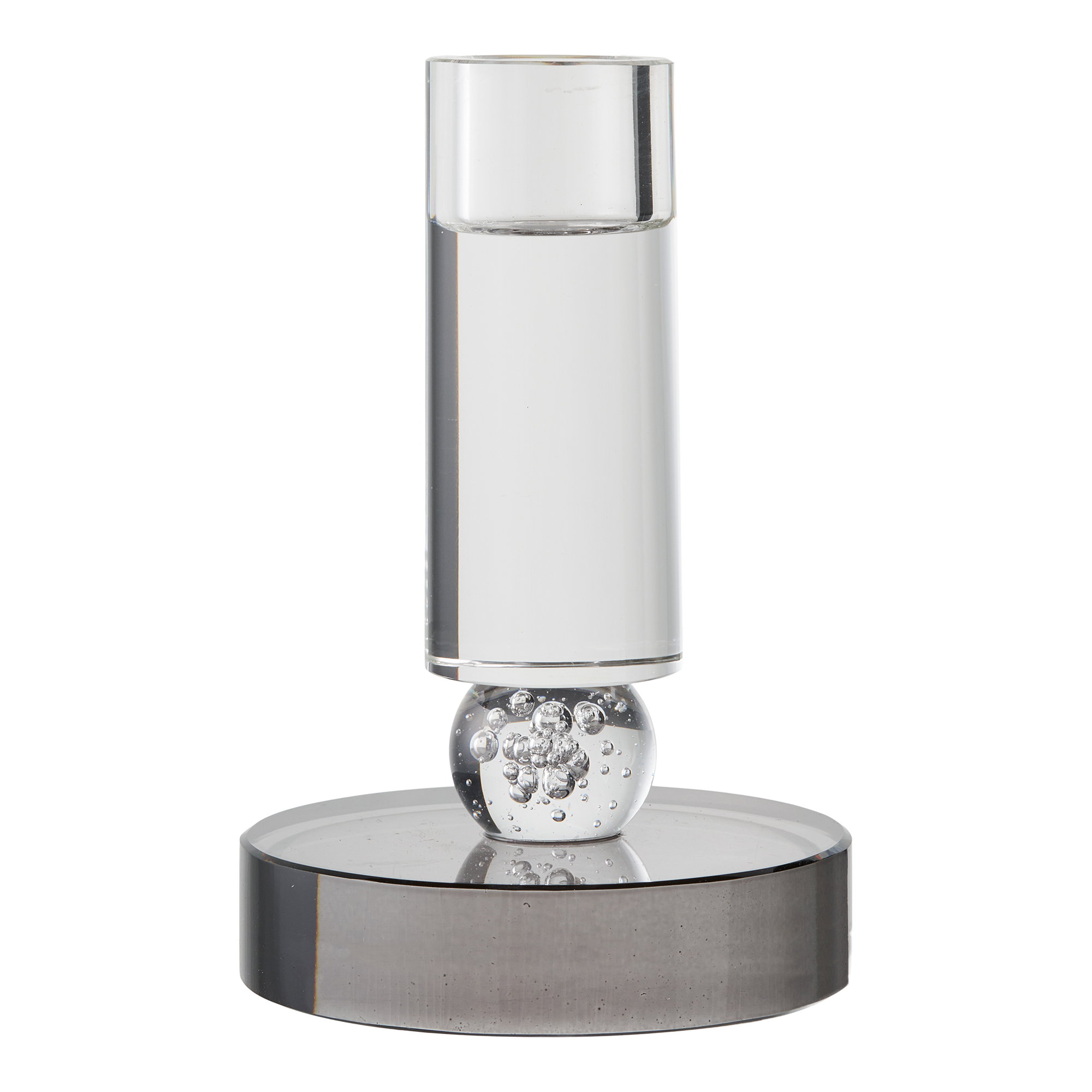 Kaarsenhouder Pau Glas Grijs