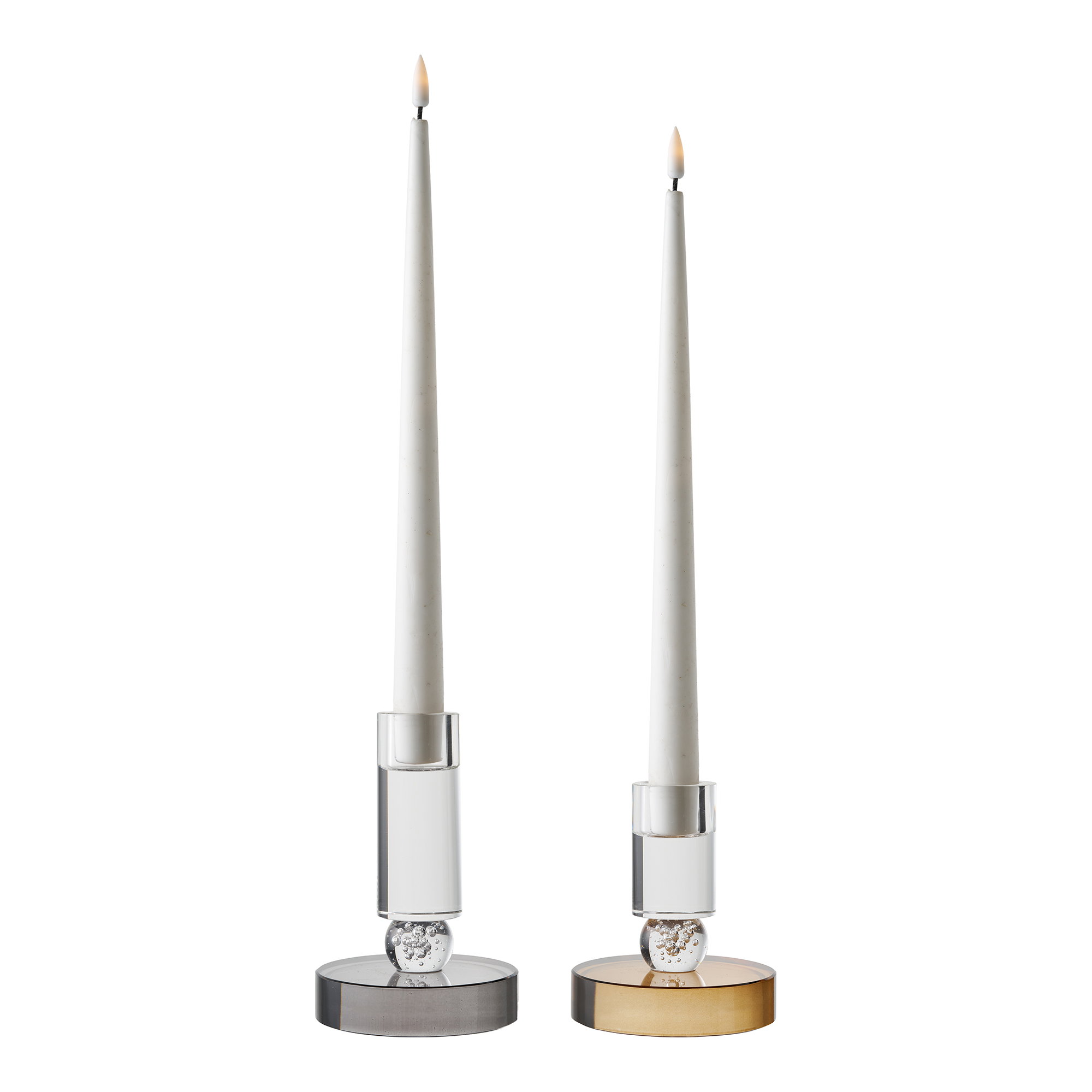 Kaarsenhouder Pau Glas Grijs - Afbeelding 2