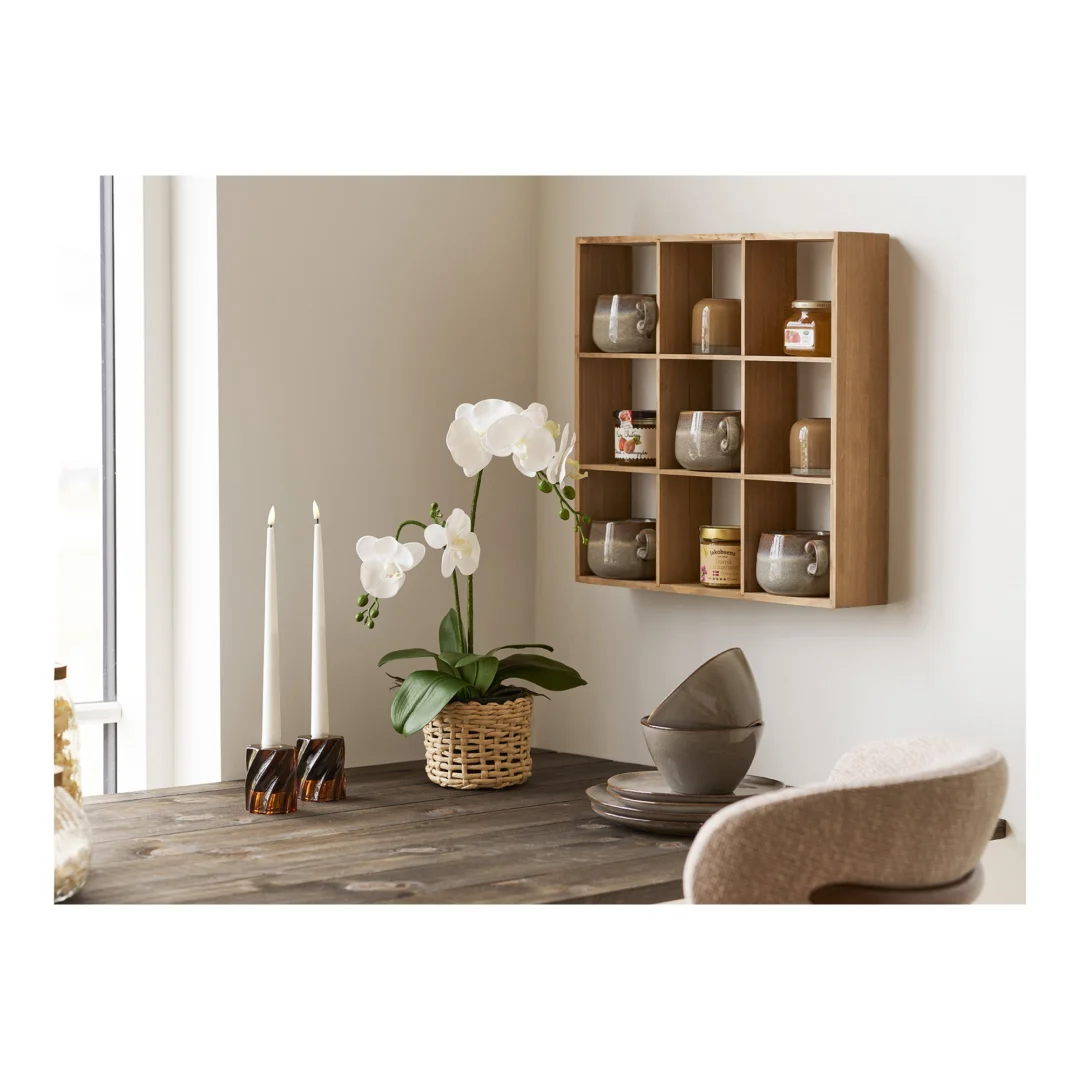 Kaarsenhouder Traudena Glas Bruin - Afbeelding 5