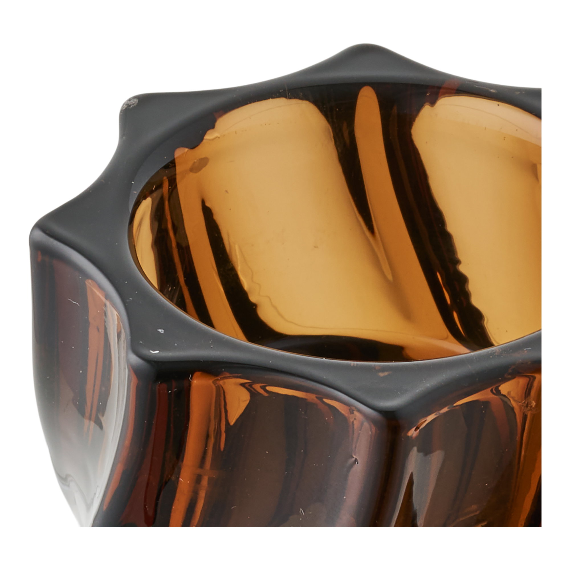 Kaarsenhouder Keenton Glas Bruin - Set van 2 - Afbeelding 4