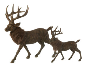 Beeld Zaldona Polyresin Bruin H39 cm