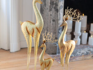 Decoratiefiguur Geirdone Metaal Goud H71 cm