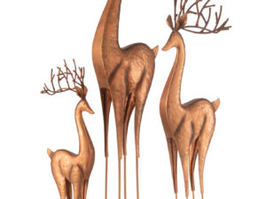 Decoratiefiguur Nondia Metaal Koper H92 cm