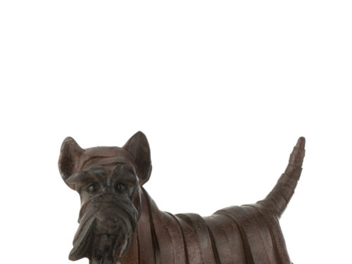Bruin Toossir decoratiefiguur Schotse terriër van polyresin, 29,5 cm hoog, sfeervolle woonaccessoire