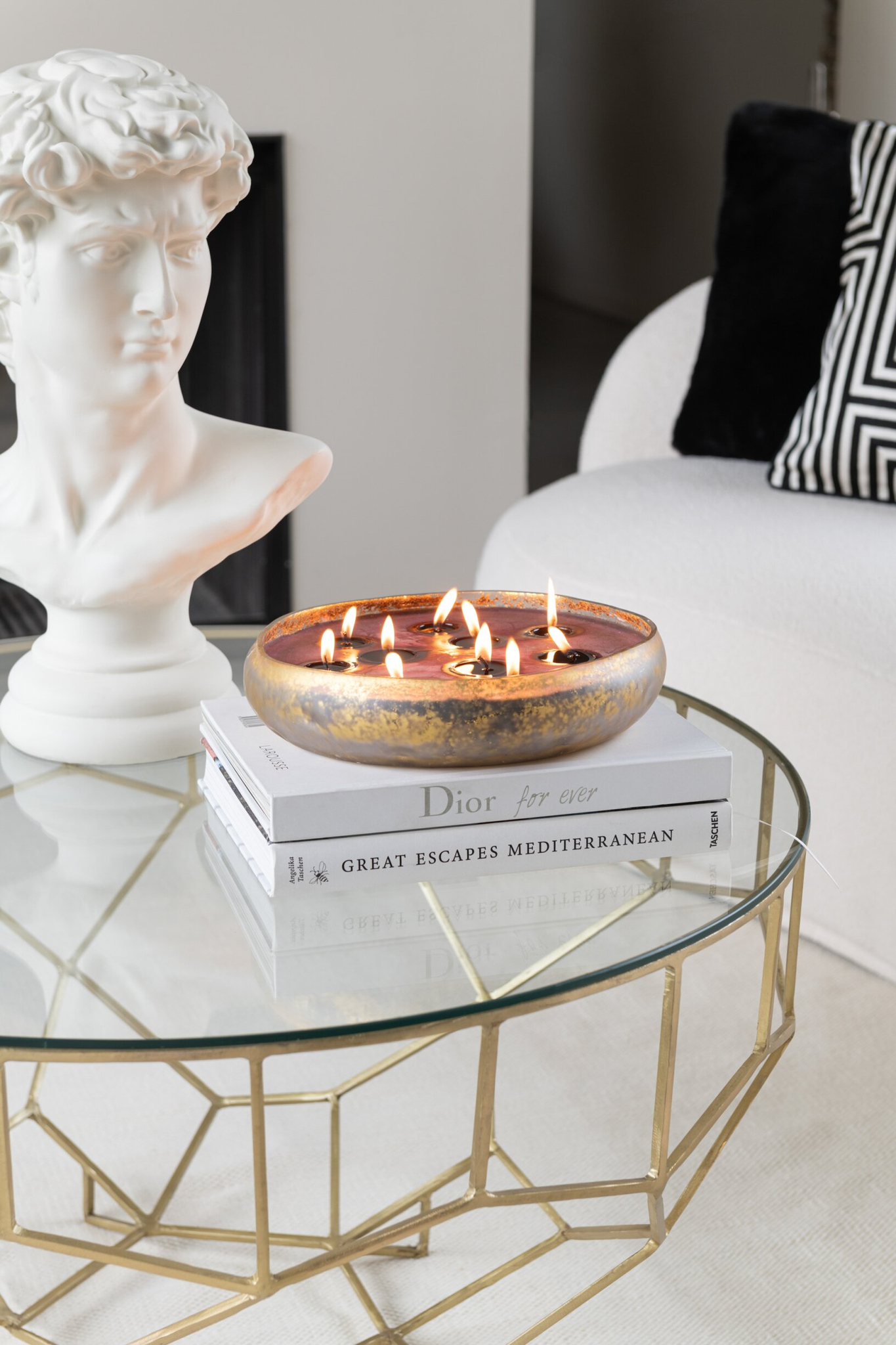 Geurkaars Skiathos Glas Goud - Afbeelding 5