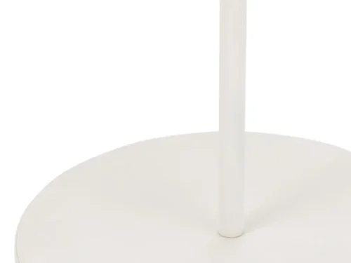 Witte metalen kunstboom Greemman met ronde voet, strak en hoog design van 100% ijzer