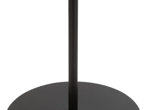 Kunstboom Halis zwart met metalen stam en ronde voet, H180 cm, modern woonaccessoire