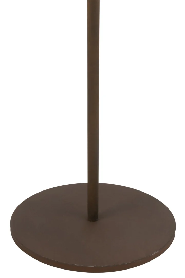 Kunstboom Jaarrella metaal bruin, ronde voet en strakke decoratieve sculptuur voor interieur, H180 cm
