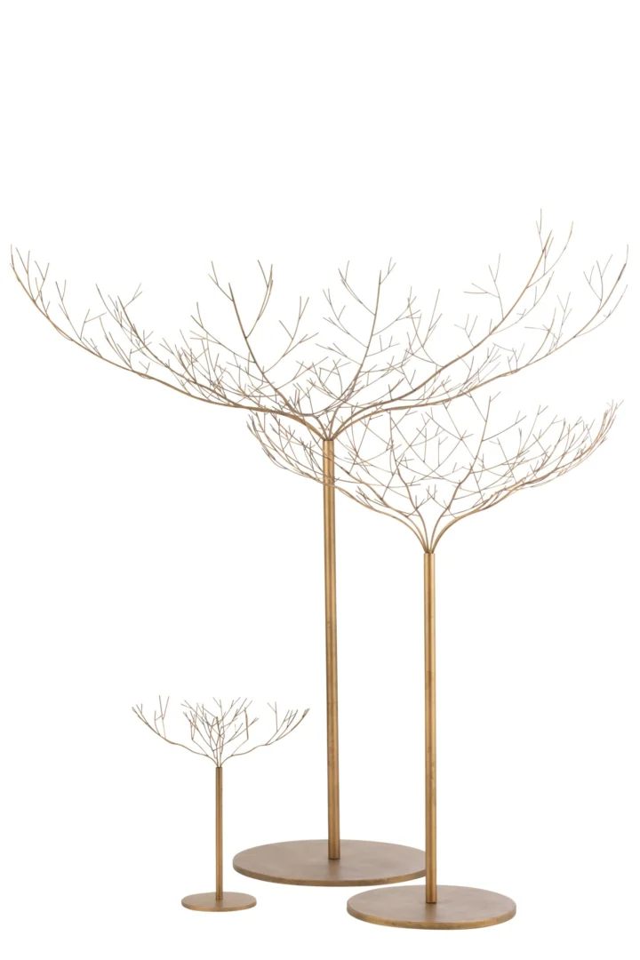 Kunstboom Grivas Metaal Goud H250 cm - Afbeelding 3