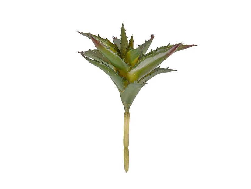 Kunstplant Slandone Naturel, decoratieve groene succulente kunstplant met natuurlijke uitstraling en lange steel