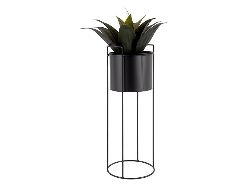 Bloempot Zeesum Metaal Zwart Ø28 cm - Afbeelding 4