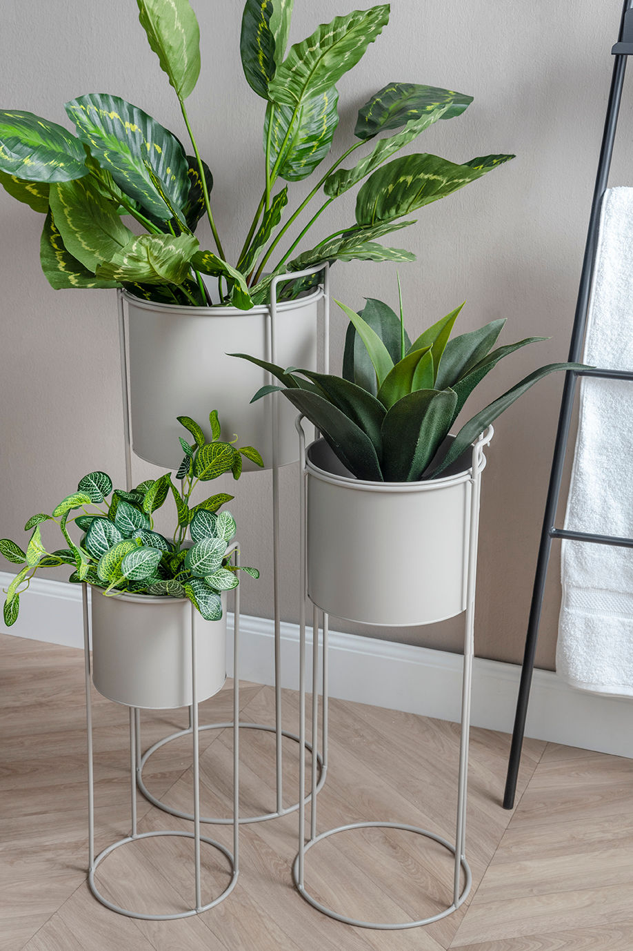 Bloempot Zeesum Metaal Zwart Ø28 cm - Afbeelding 6