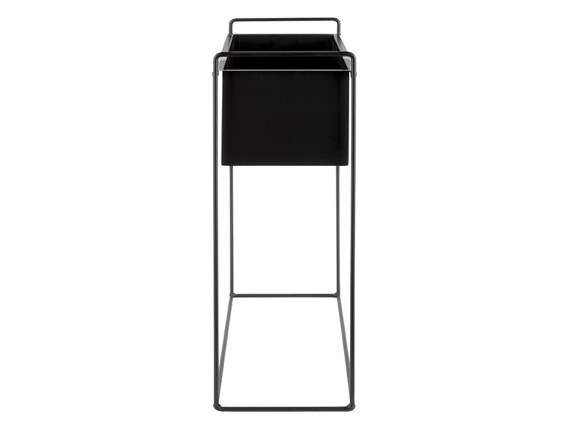 Bloempot Carnund Metaal Zwart H65 cm - Afbeelding 2