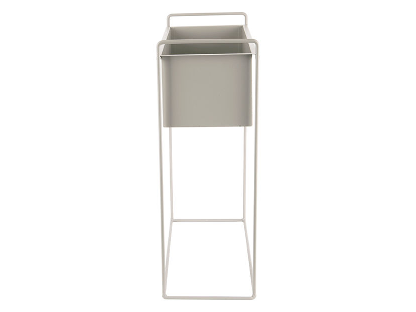 Bloempot Nooskello Metaal Warm Grijs H65 cm - Afbeelding 2