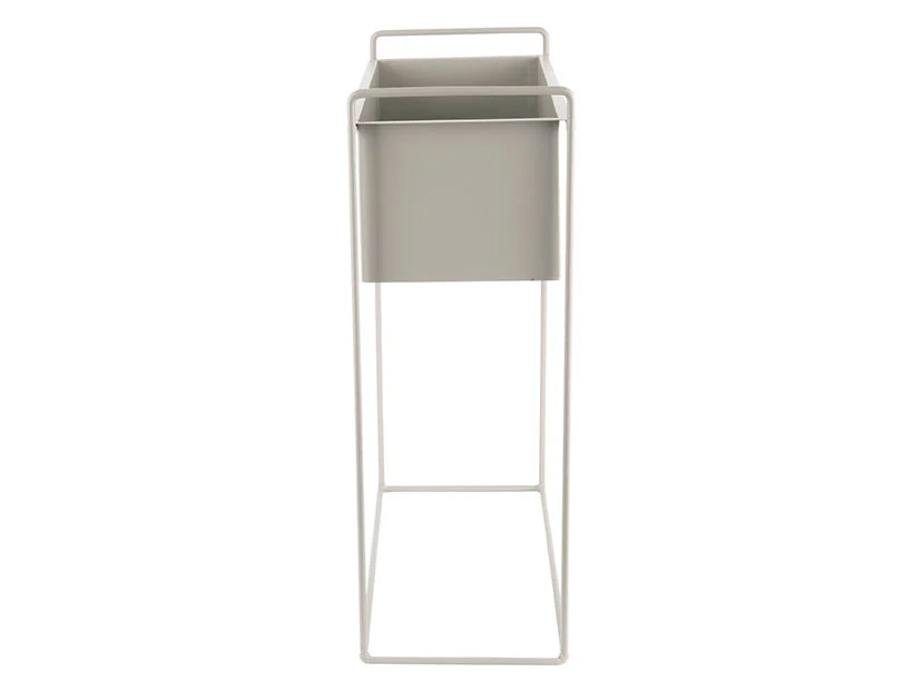 Bloempot Nooskello Metaal Warm Grijs H65 cm - Afbeelding 2