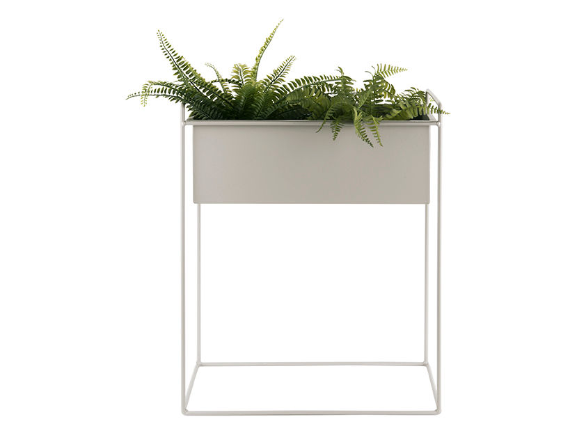 Bloempot Nooskello Metaal Warm Grijs H65 cm - Afbeelding 3