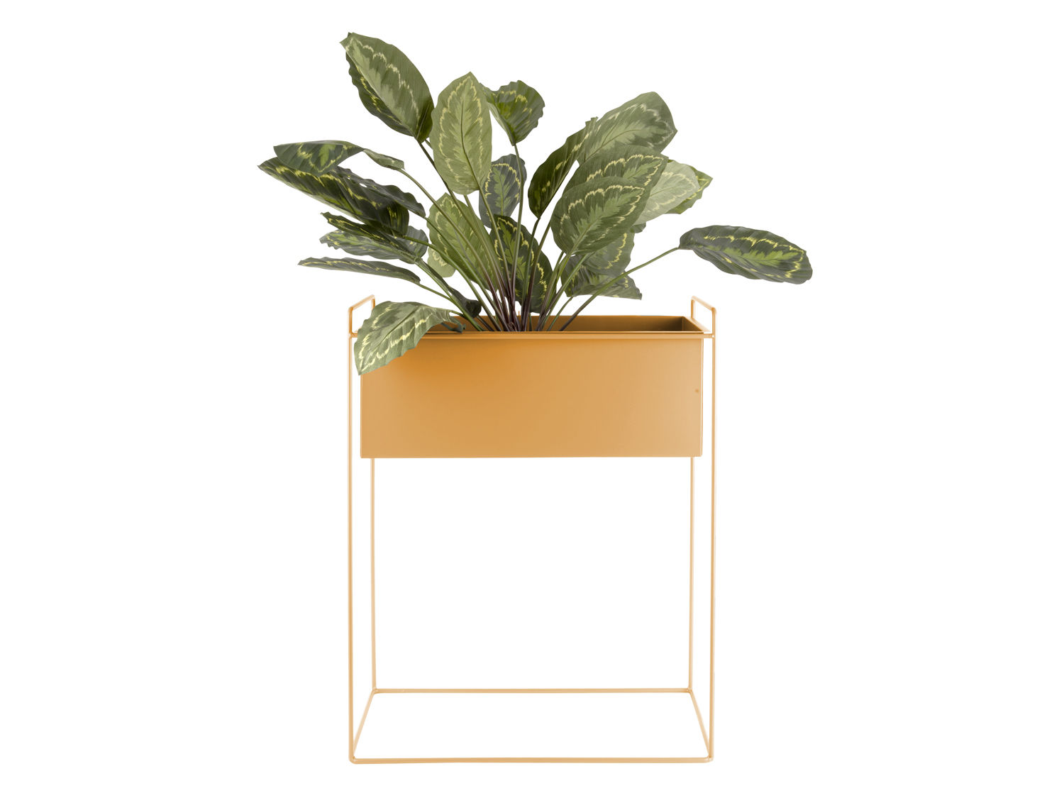 Bloempot Monastir Metaal Geel H65 cm - Afbeelding 2