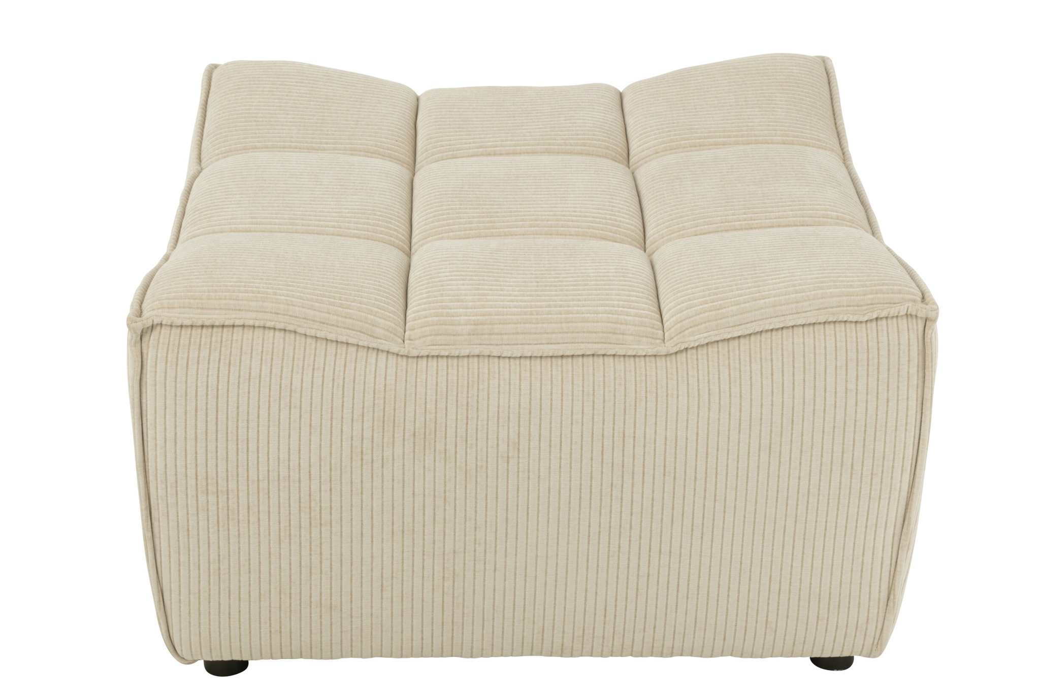 Poef Launsaro Kunstleer Beige - Afbeelding 2