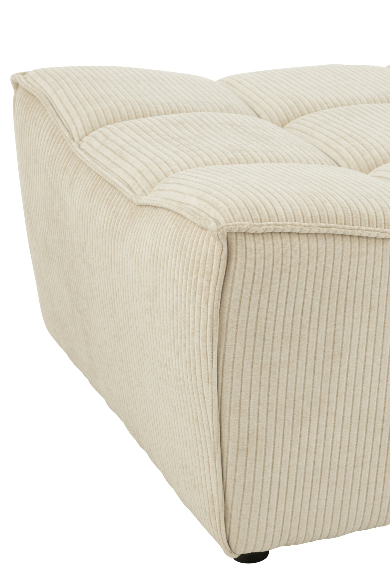 Poef Launsaro Kunstleer Beige - Afbeelding 3
