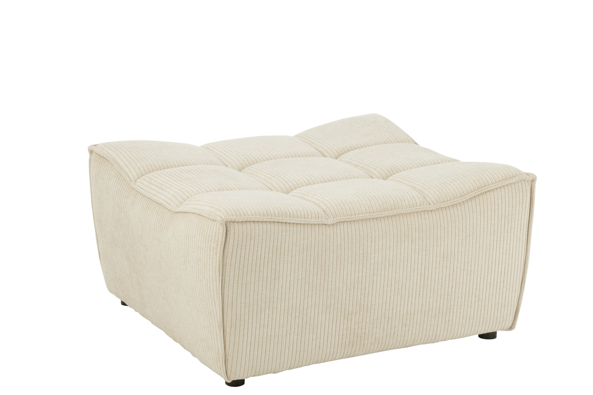 Poef Launsaro Kunstleer Beige - Afbeelding 8