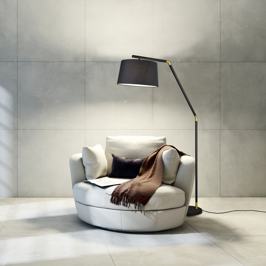 Vloerlamp Zeelon Mat Zwart H175 cm - Set van 3 - Afbeelding 3