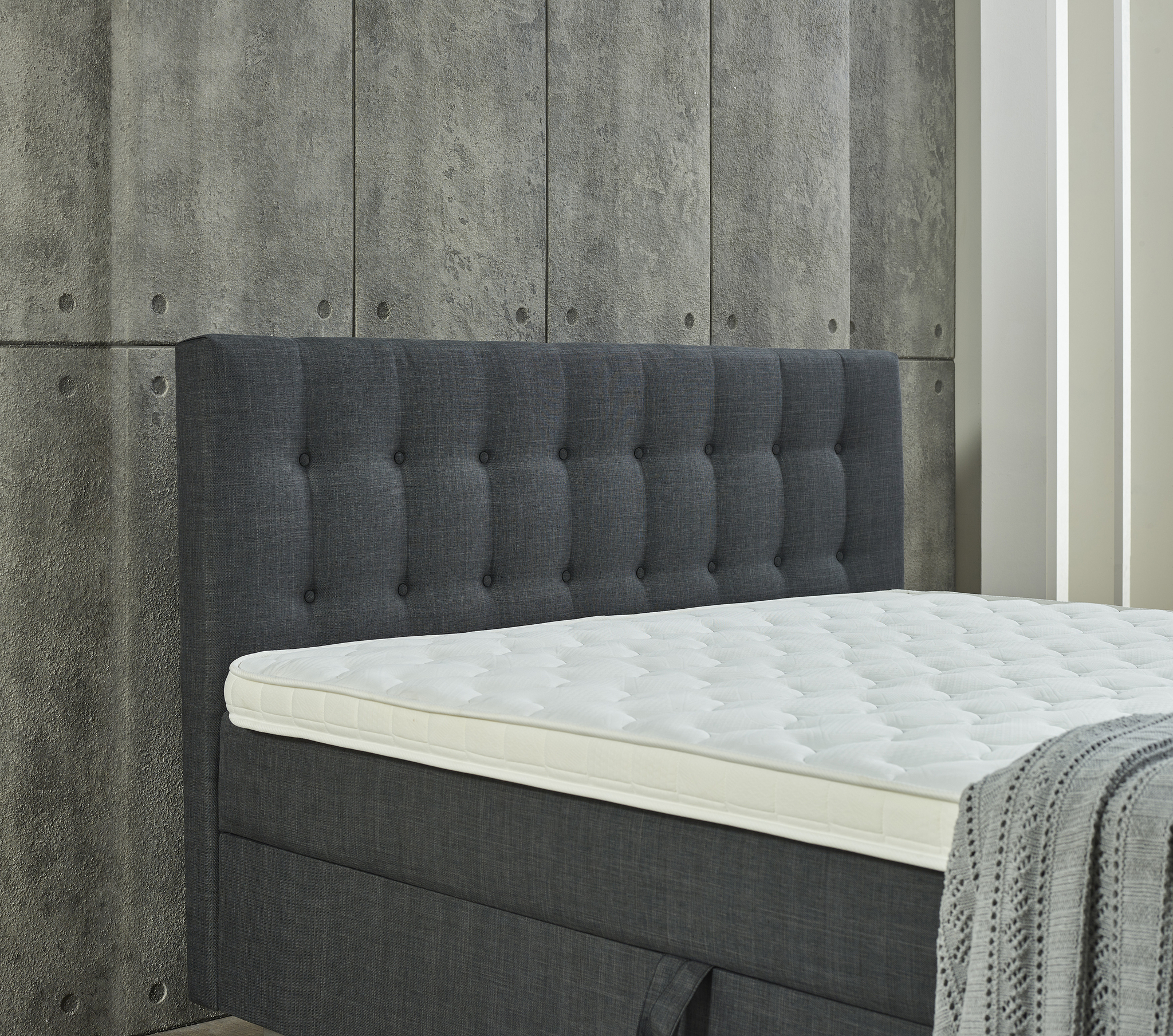 Boxspring Slilen Antraciet 180x200 - Afbeelding 5