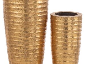 Vaas Prenos Metaal Goud H122 cm - Set van 2